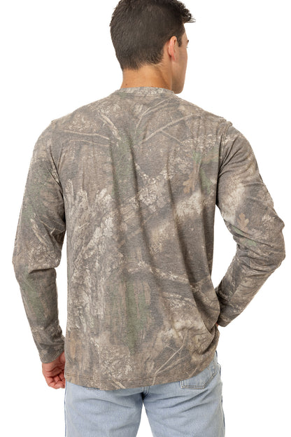 Realtree Long Sleeve Tri-Blend Faded Camo Shirt - Realtree APX