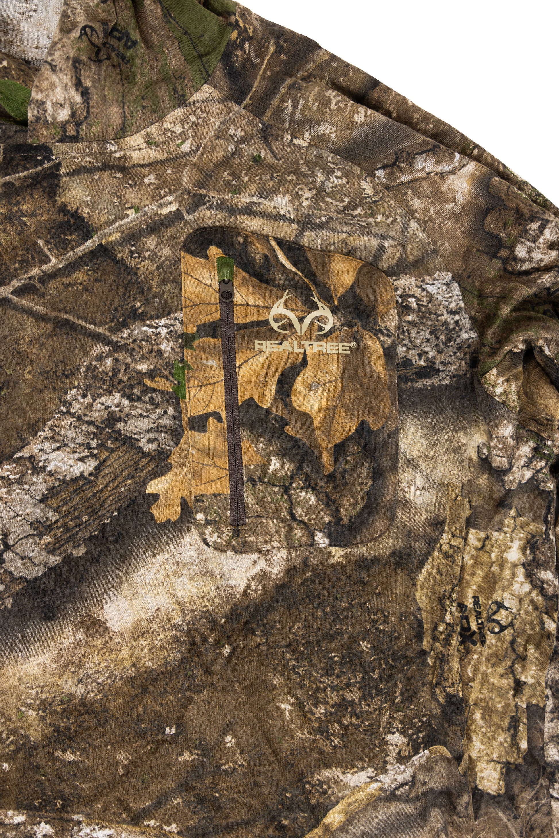 Realtree Bamboo Long Sleeve Hooded Camo Shirt - Realtree APX