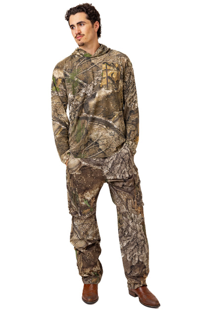 Realtree Bamboo Long Sleeve Hooded Camo Shirt - Realtree APX