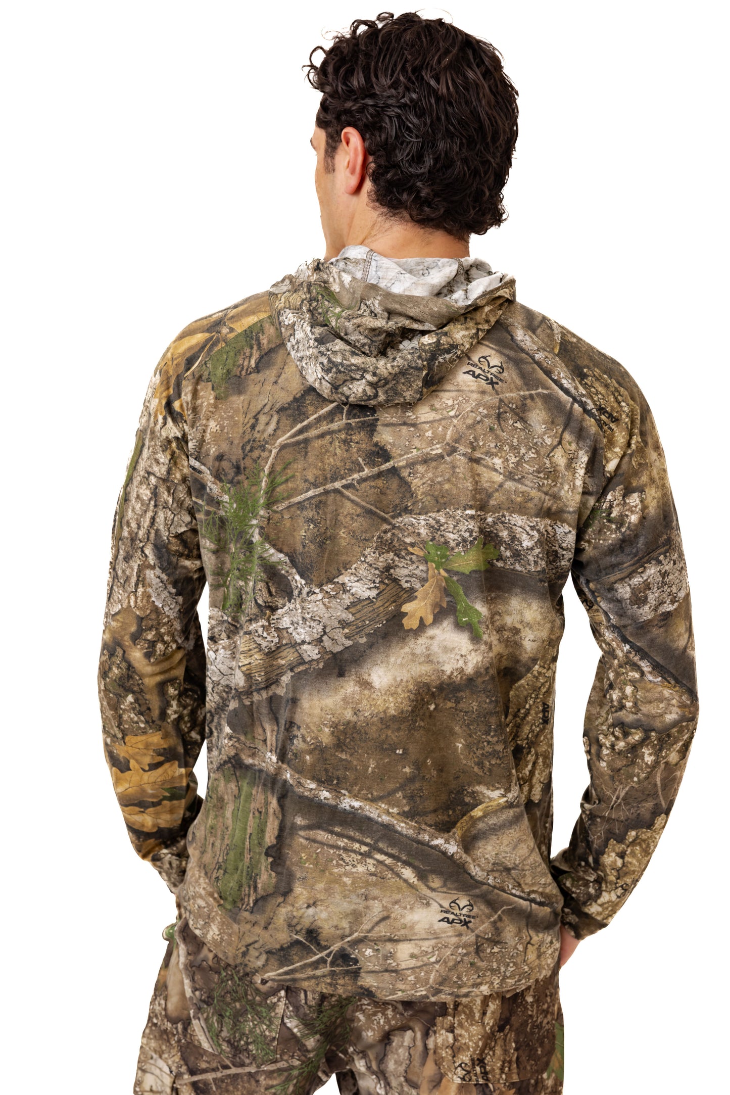 Realtree Bamboo Long Sleeve Hooded Camo Shirt - Realtree APX