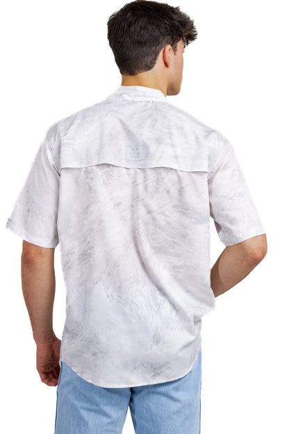 Realtree Realtree Fishing Charter White Short Sleeve Shirt - Realtree Aspect