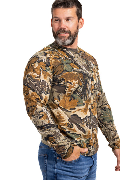 Realtree Bamboo Long Sleeve Crew Neck Camo Shirt - Realtree Advantage Classic