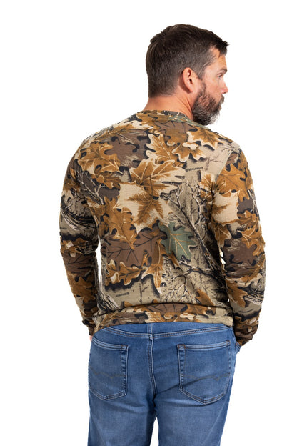 Realtree Bamboo Long Sleeve Crew Neck Camo Shirt - Realtree Advantage Classic