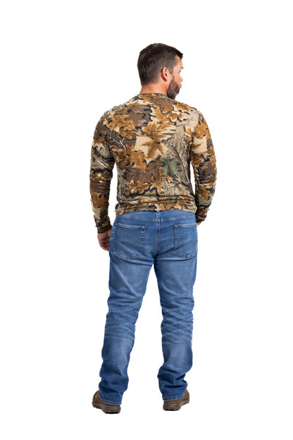 Realtree Bamboo Long Sleeve Crew Neck Camo Shirt - Realtree Advantage Classic