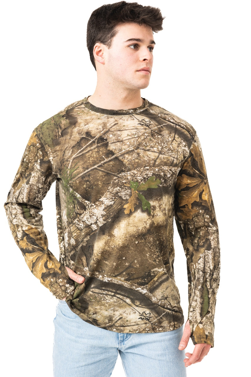 Realtree Bamboo Long Sleeve Camo Crewneck - Realtree APX