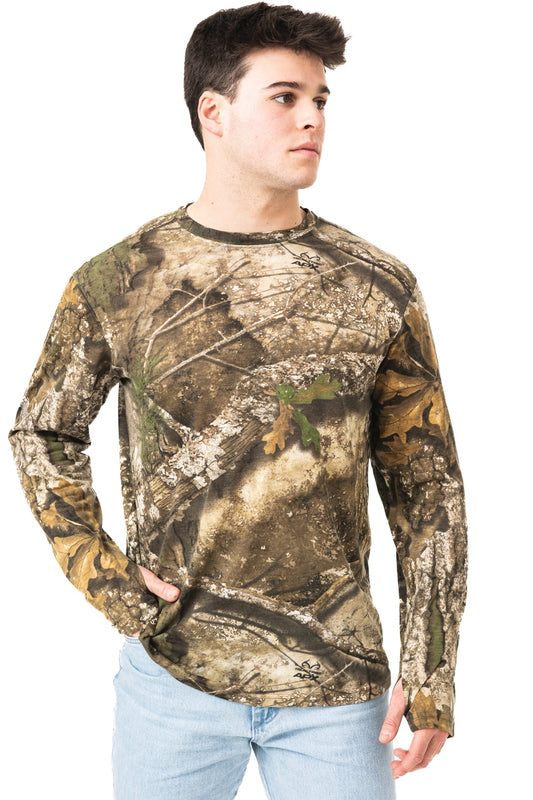 Realtree Bamboo Long Sleeve Camo Crewneck - Realtree APX