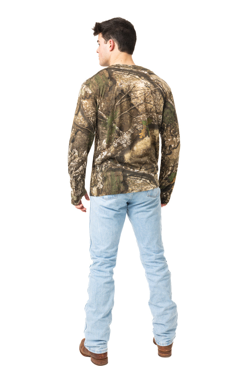 Realtree Bamboo Long Sleeve Camo Crewneck - Realtree APX