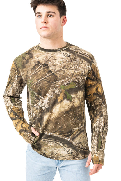 Realtree Bamboo Long Sleeve Camo Crewneck - Realtree APX
