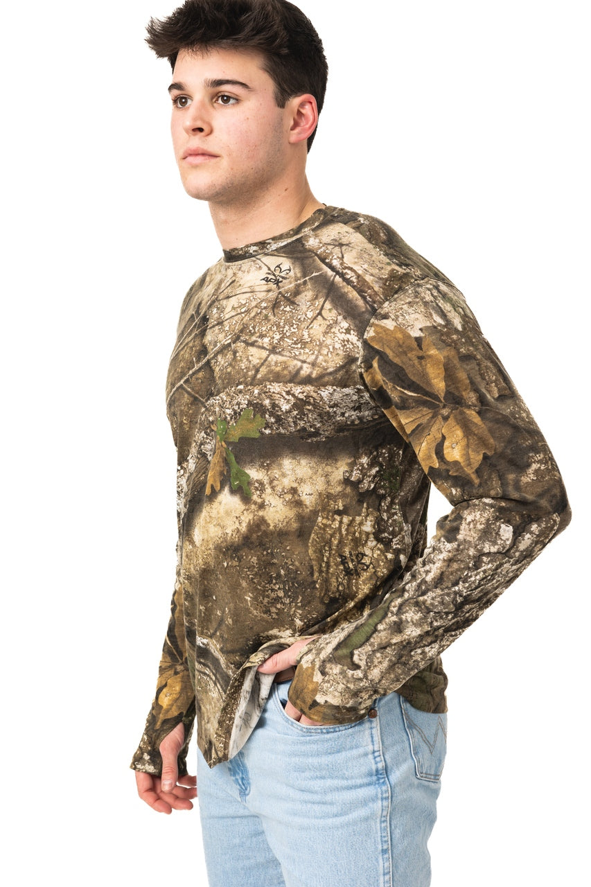 Realtree Bamboo Long Sleeve Camo Crewneck - Realtree APX