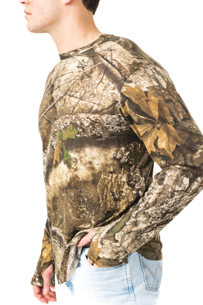 Realtree Bamboo Long Sleeve Camo Crewneck - Realtree APX