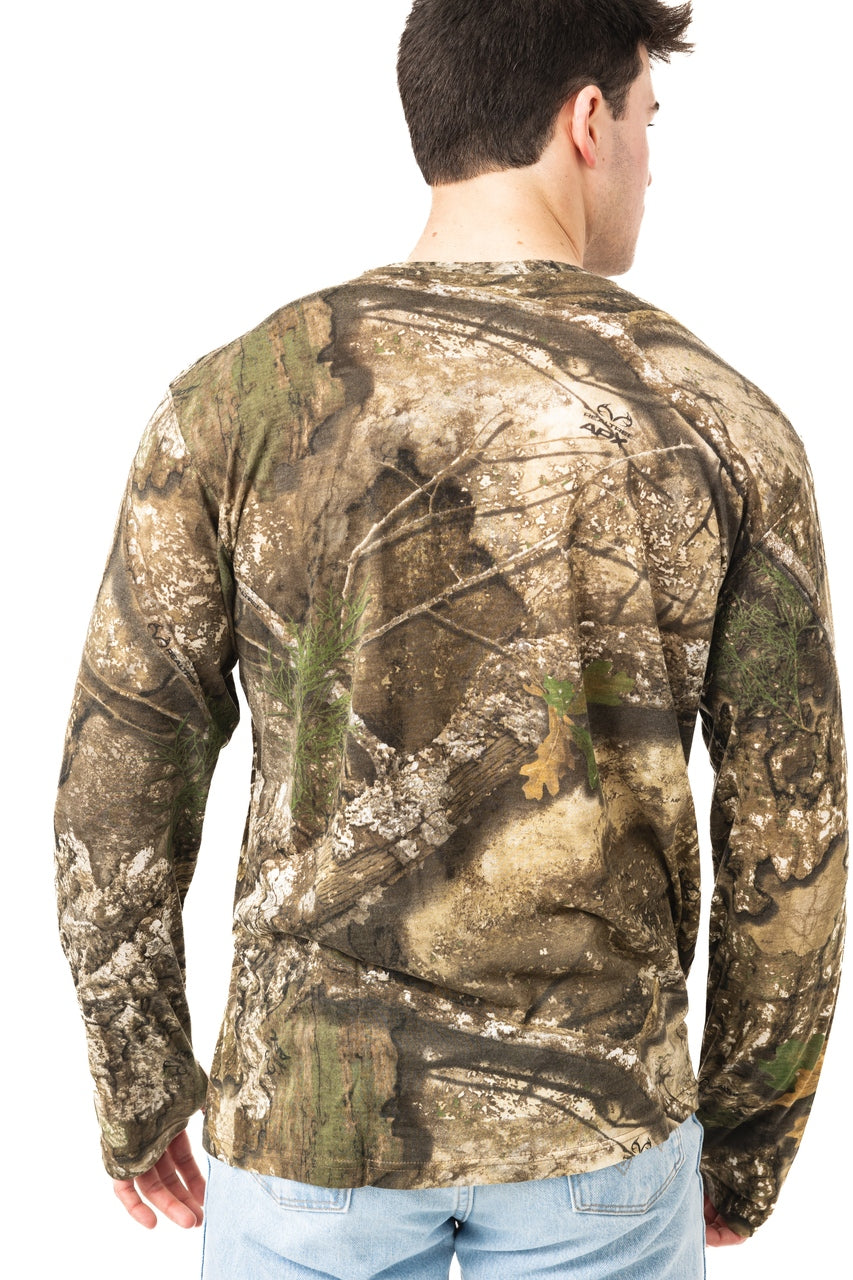 Realtree Bamboo Long Sleeve Camo Crewneck - Realtree APX