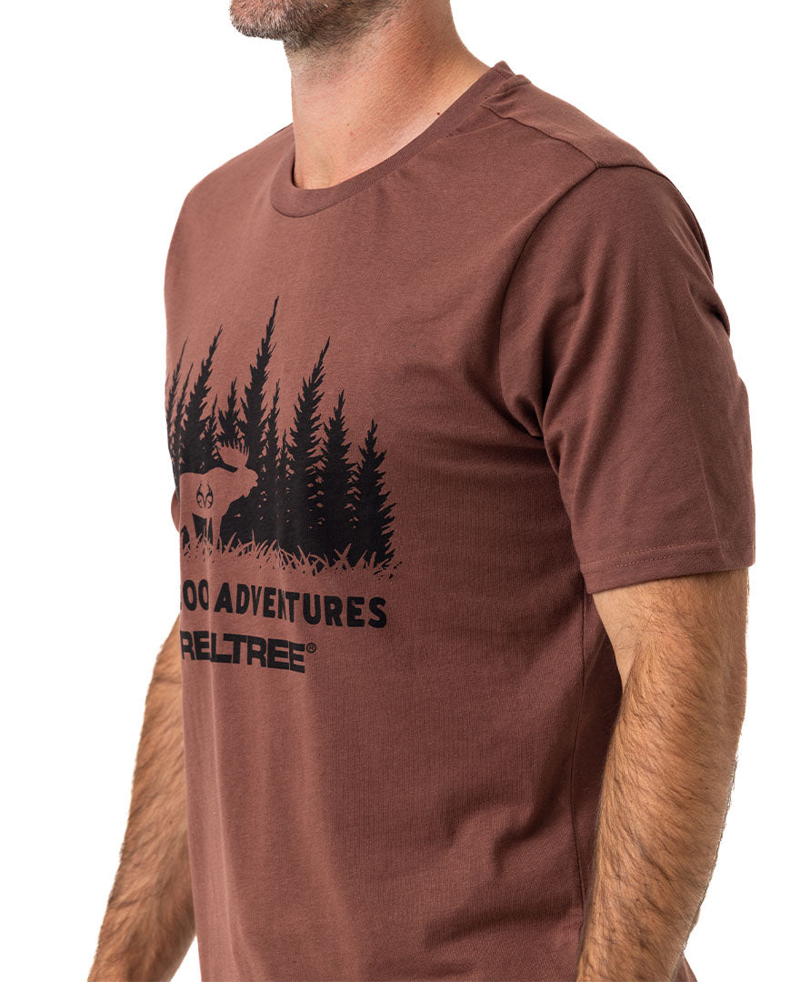 Realtree Outdoor Adventure Brown Short Sleeve Shirt - Realtree