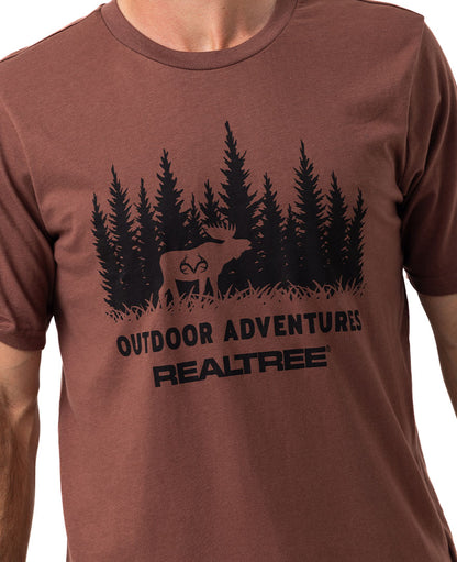 Realtree Outdoor Adventure Brown Short Sleeve Shirt - Realtree
