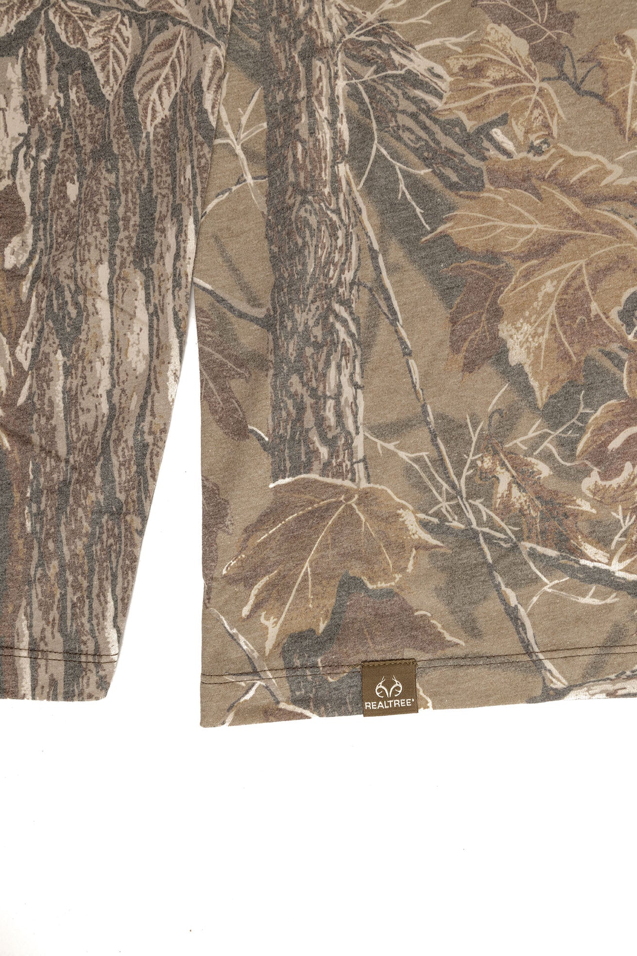 Realtree Long Sleeve Tri-Blend Faded Camo Shirt - Realtree XTRA Grey