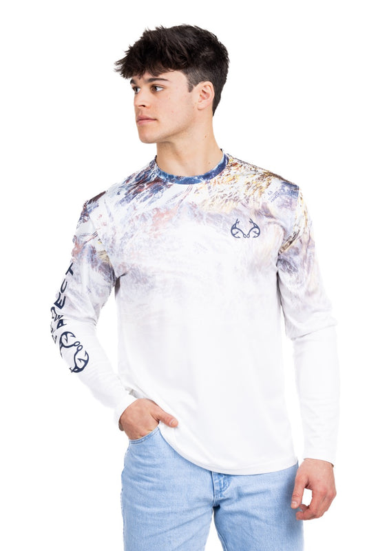 Realtree Fishing Parachute Performance Original Long Sleeve Shirt - Realtree Aspect