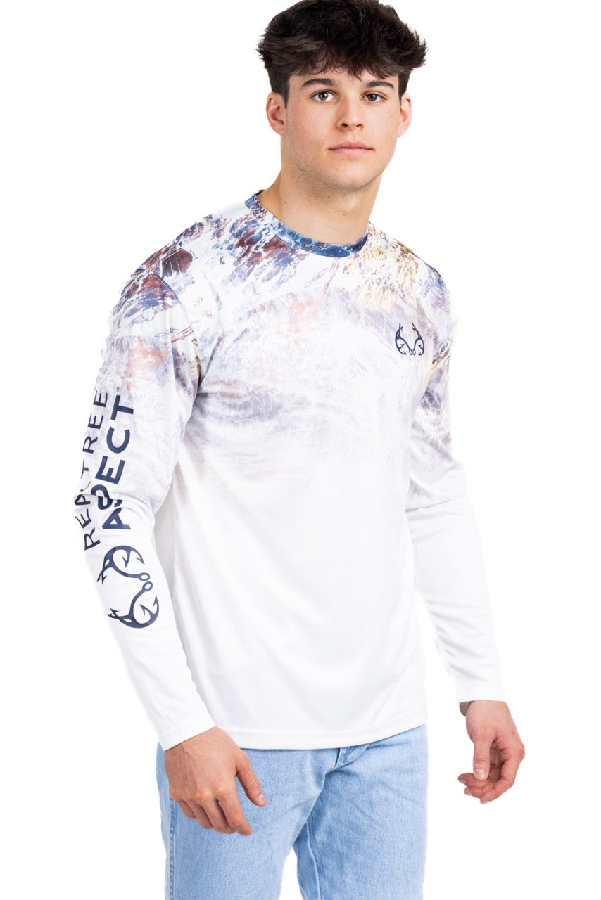 Realtree Fishing Parachute Performance Original Long Sleeve Shirt - Realtree Aspect