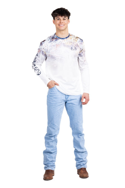 Realtree Fishing Parachute Performance Original Long Sleeve Shirt - Realtree Aspect