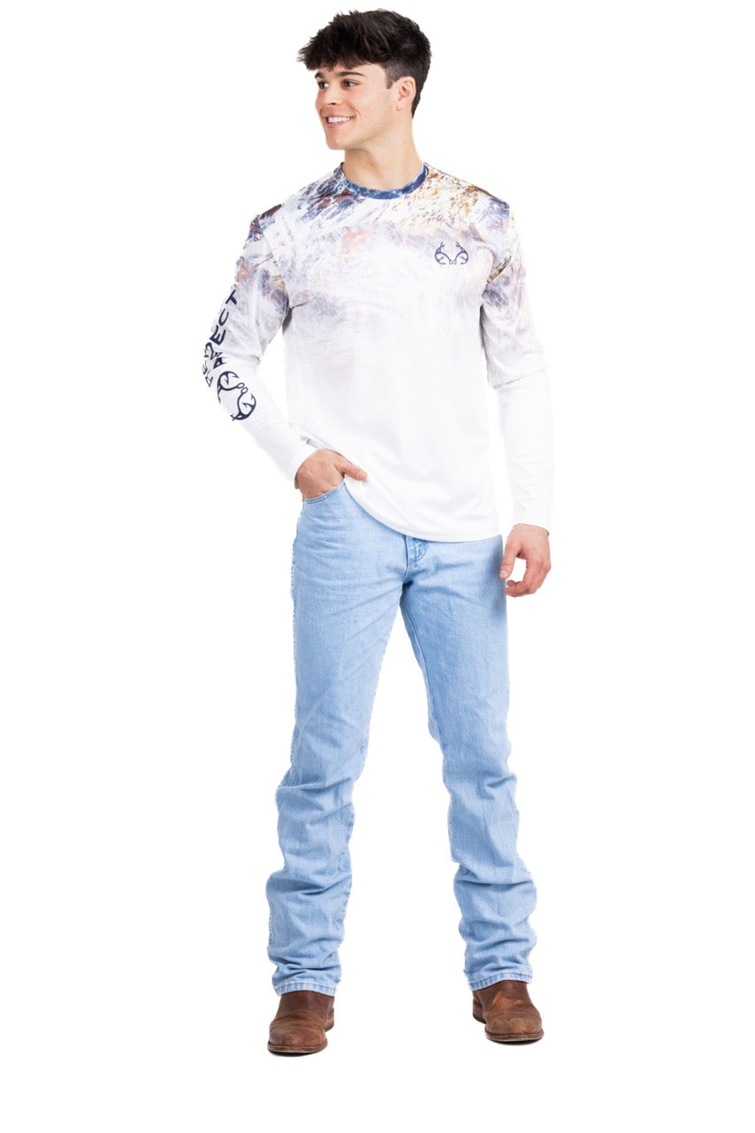 Realtree Fishing Parachute Performance Original Long Sleeve Shirt - Realtree Aspect