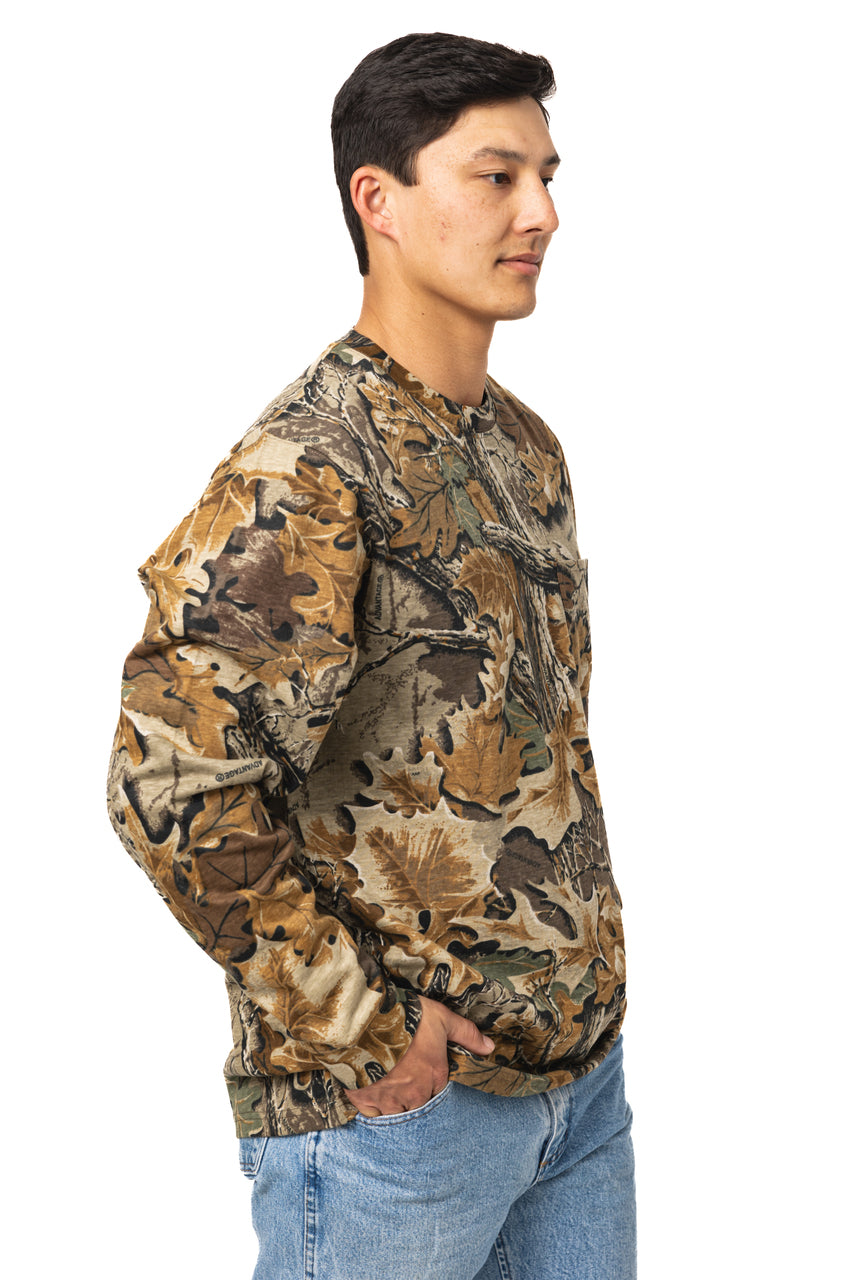 Realtree Long Sleeve Cotton Pocket Hunting Shirt - Realtree Advantage Classic