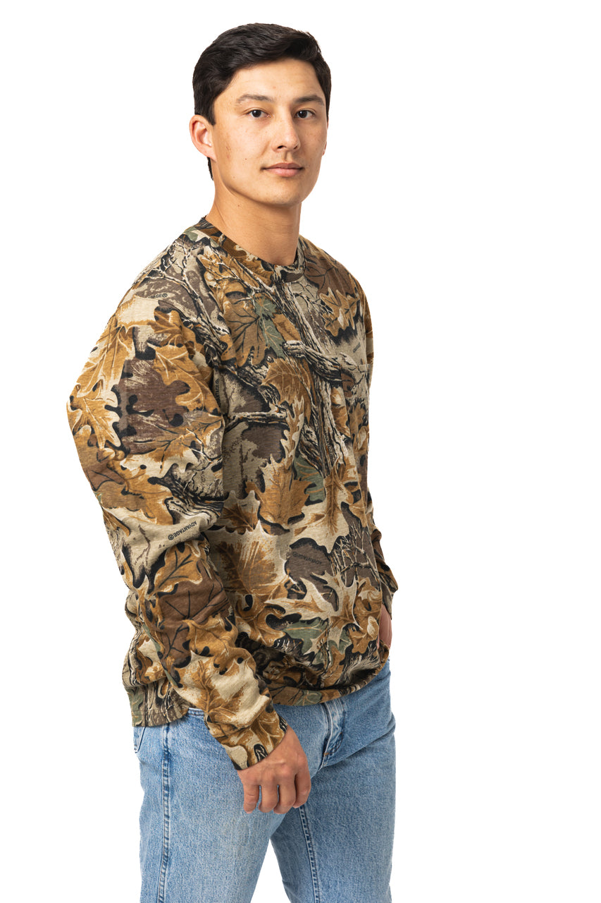 Realtree Long Sleeve Cotton Pocket Hunting Shirt - Realtree Advantage Classic
