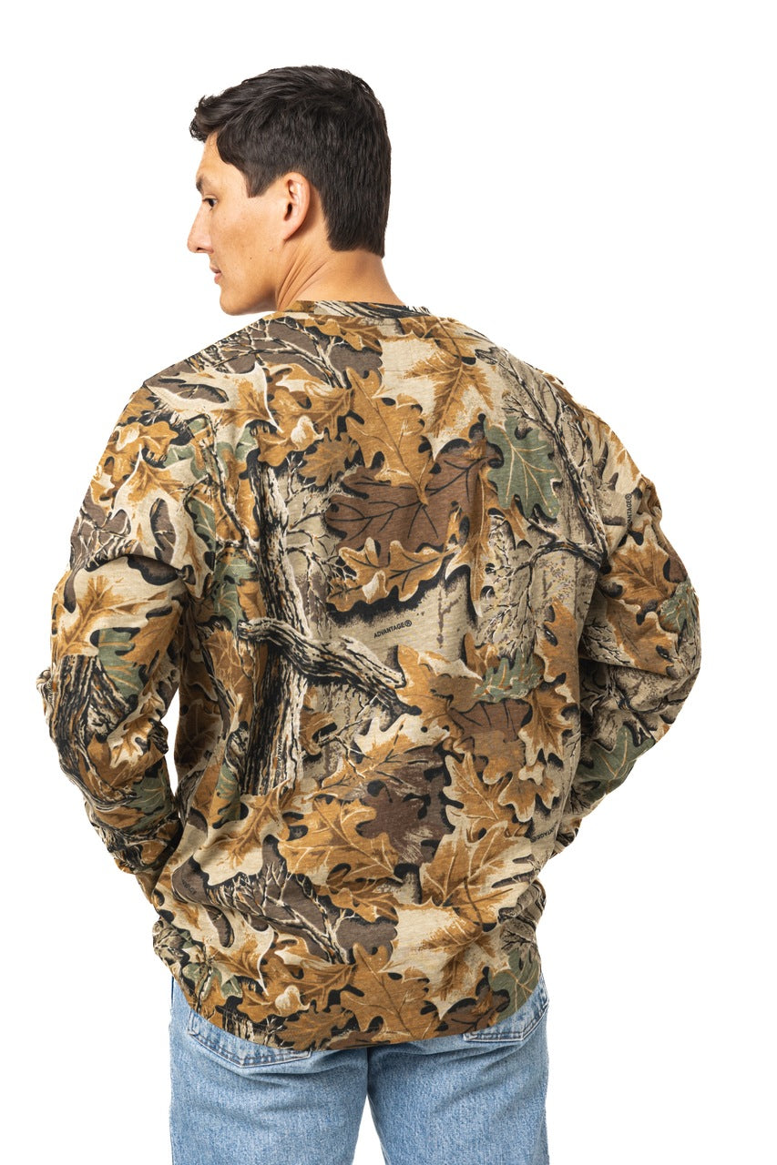 Realtree Long Sleeve Cotton Pocket Hunting Shirt - Realtree Advantage Classic