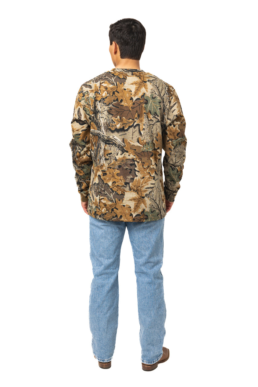 Realtree Long Sleeve Cotton Pocket Hunting Shirt - Realtree Advantage Classic