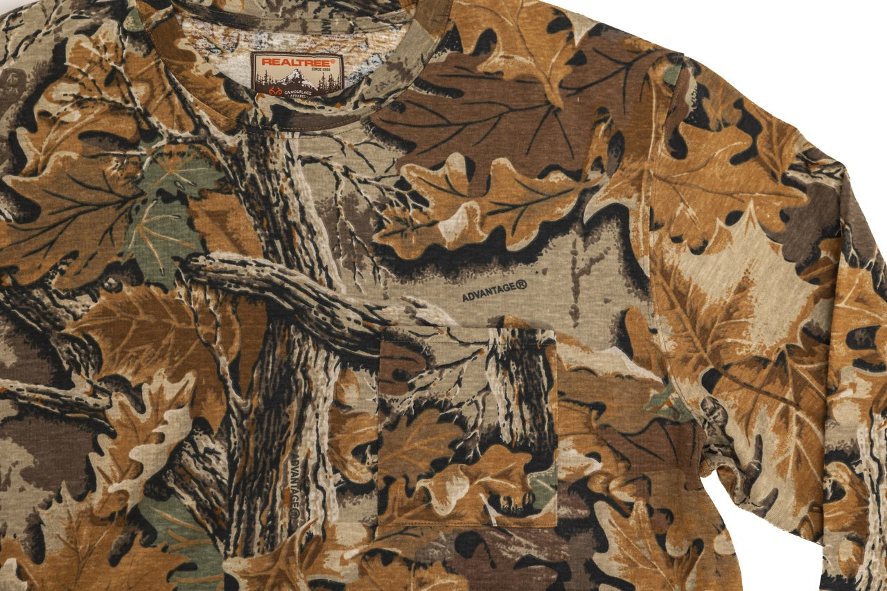 Realtree Long Sleeve Cotton Pocket Hunting Shirt - Realtree Advantage Classic
