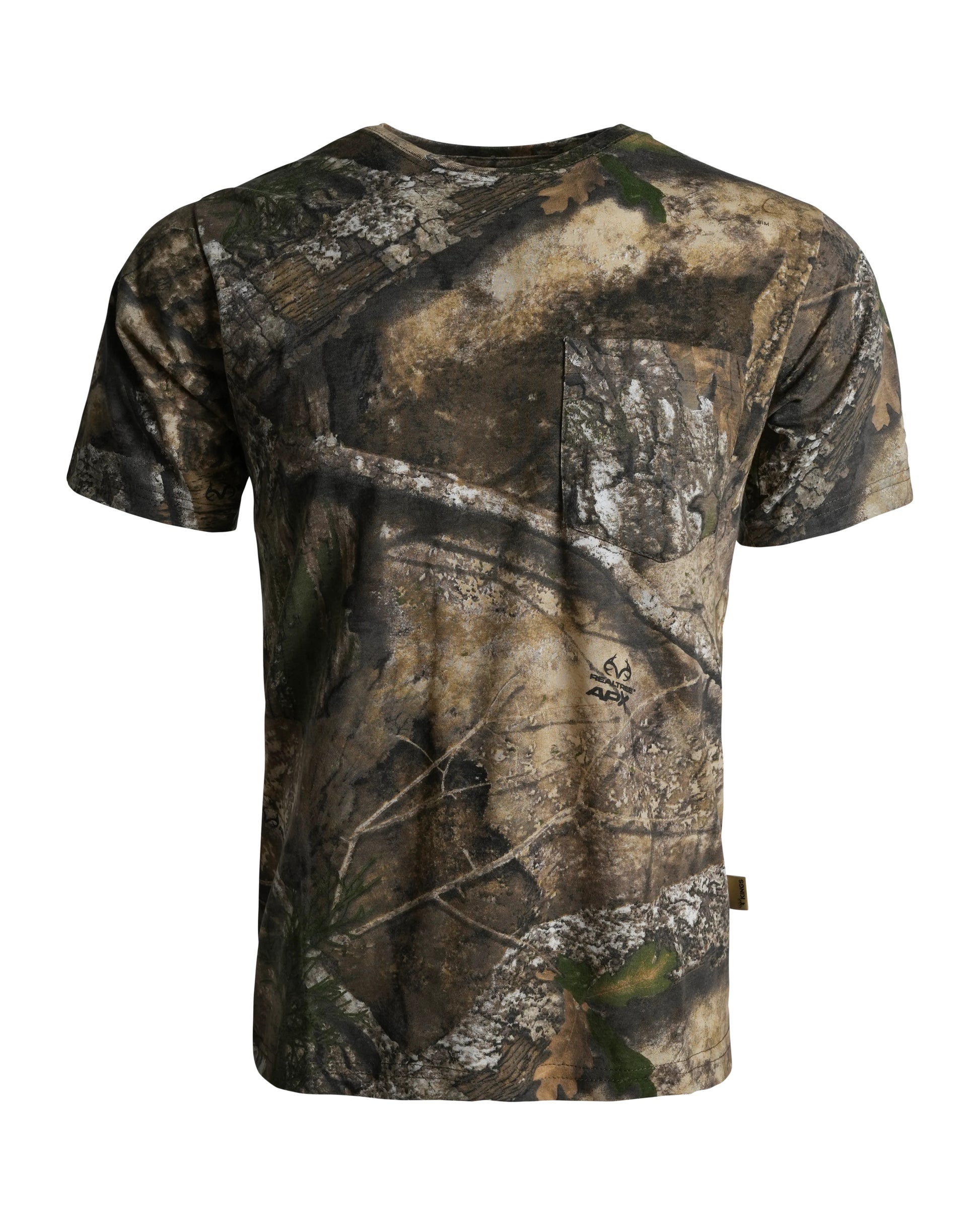 Realtree King's Camo Classic Cotton Short Sleeve Hunting T-shirt - Realtree APX