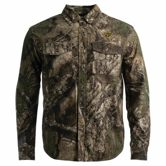 Realtree Blocker Outdoors Fused Cotton Field Shirt- Realtree Camo