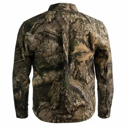 Realtree Blocker Outdoors Fused Cotton Field Shirt- Realtree Camo