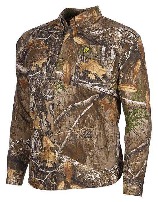 Realtree Blocker Outdoors Fused Cotton Field Shirt- Realtree Camo