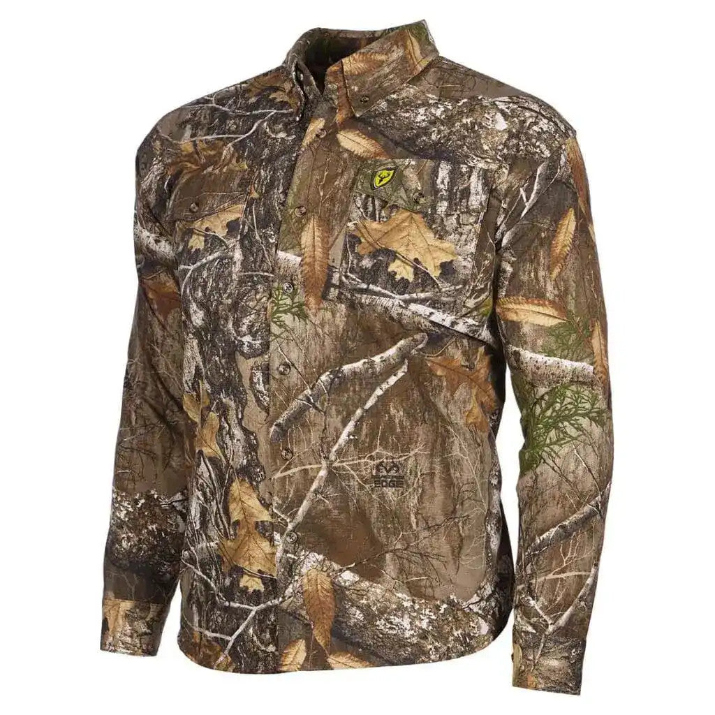 Realtree Blocker Outdoors Fused Cotton Field Shirt- Realtree Camo
