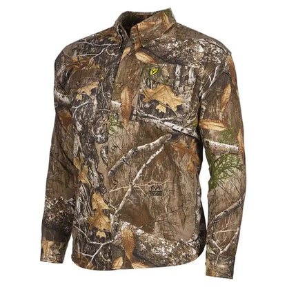 Realtree Blocker Outdoors Fused Cotton Field Shirt- Realtree Camo