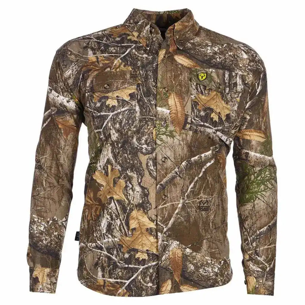 Realtree Blocker Outdoors Fused Cotton Field Shirt- Realtree Camo