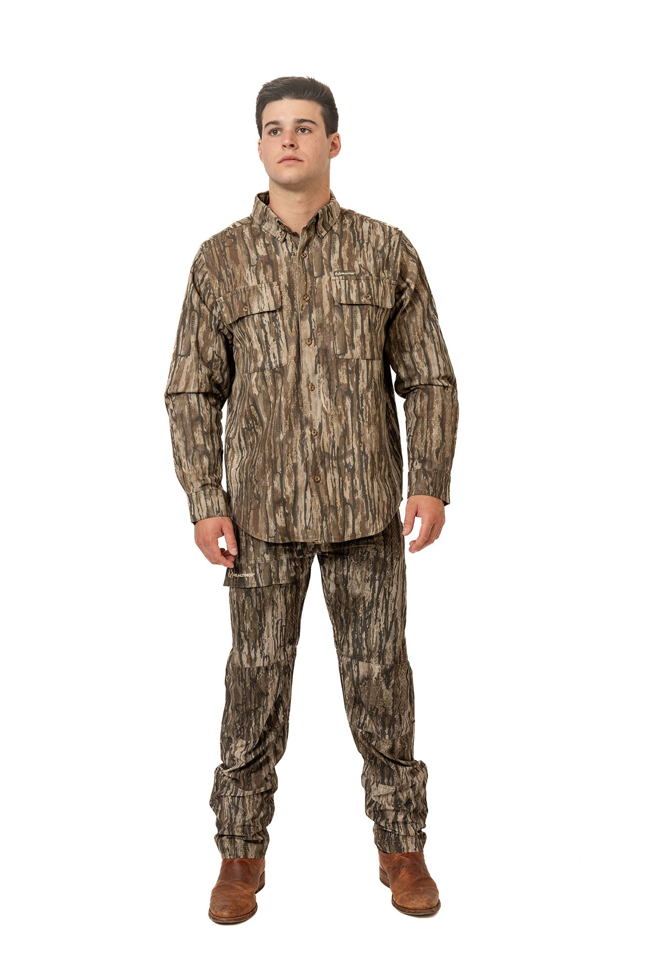 Realtree Button Down Long Sleeve Hunting Camp Shirt