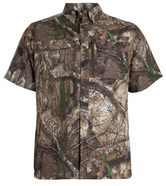 Realtree Habit Hatcher Pass Short Sleeve Camo Guide Shirt - Realtree APX