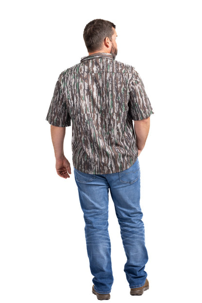 Realtree Button Down Short Sleeve Poly Hunting Shirt - Realtree Original