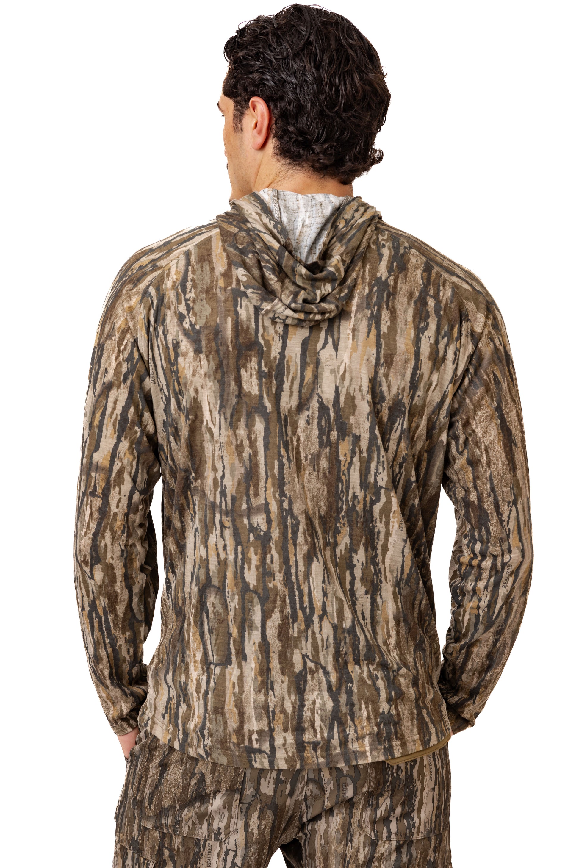 Realtree Bamboo Long Sleeve Hooded Camo Shirt