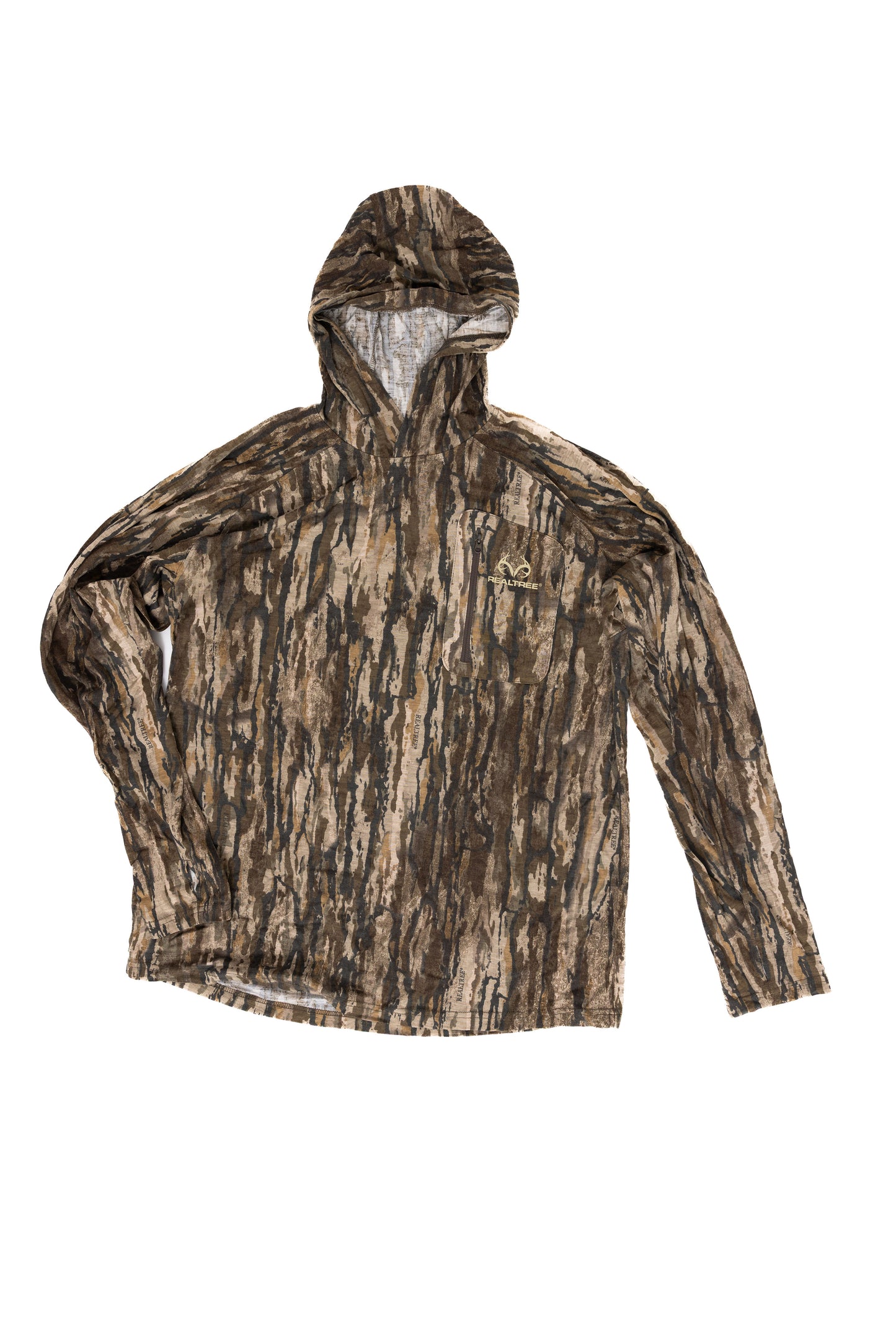 Realtree Bamboo Long Sleeve Hooded Camo Shirt