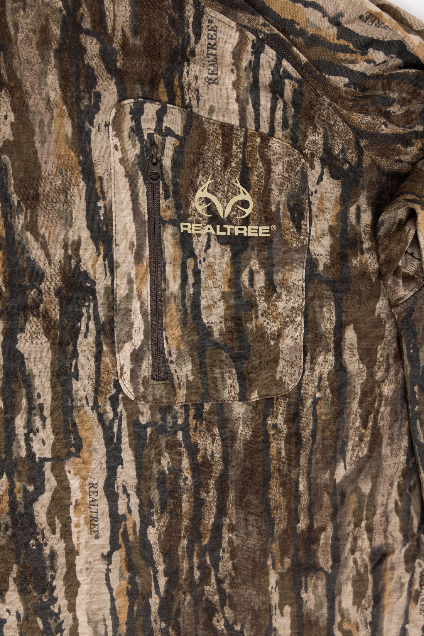 Realtree Bamboo Long Sleeve Hooded Camo Shirt