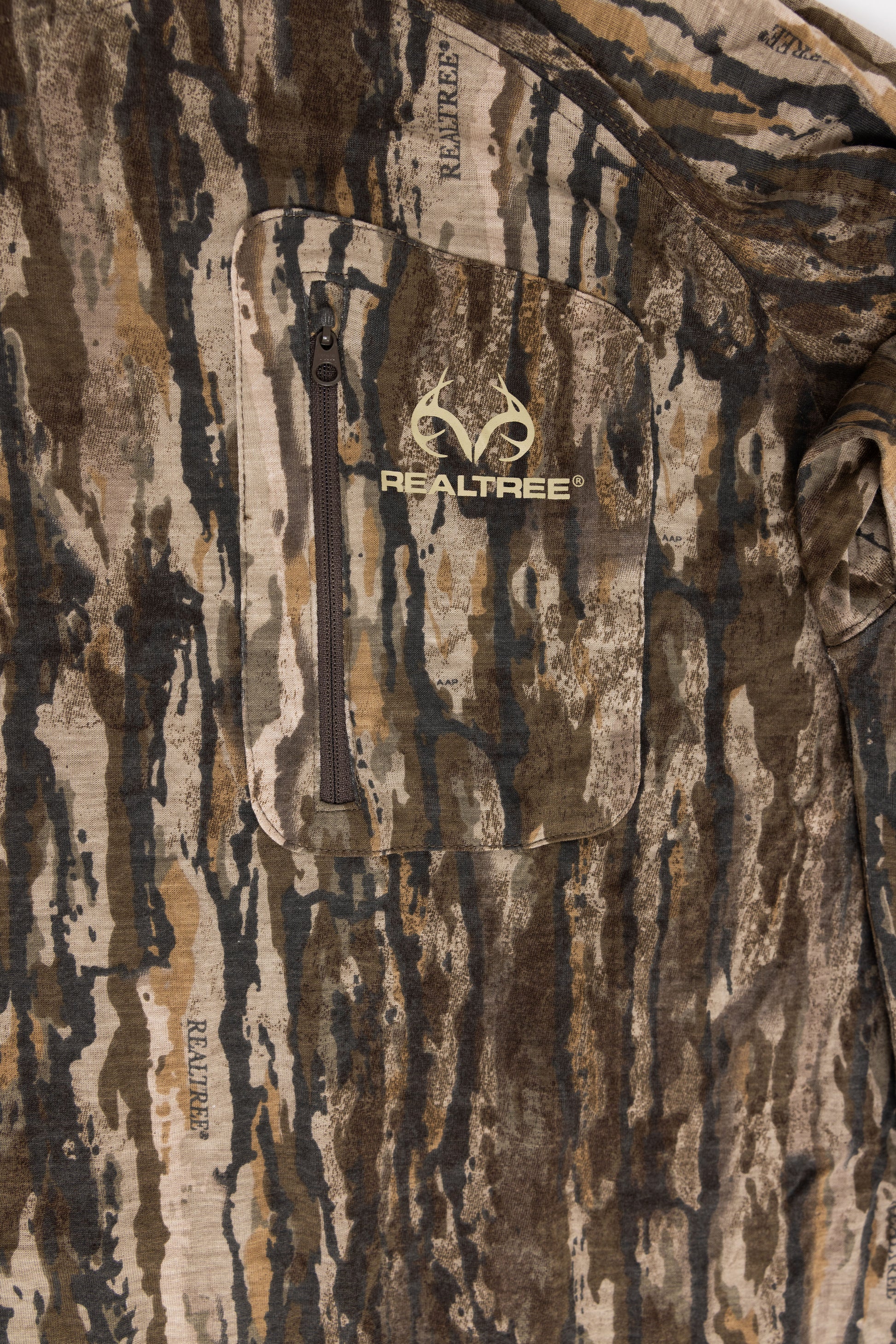 Realtree Bamboo Long Sleeve Hooded Camo Shirt