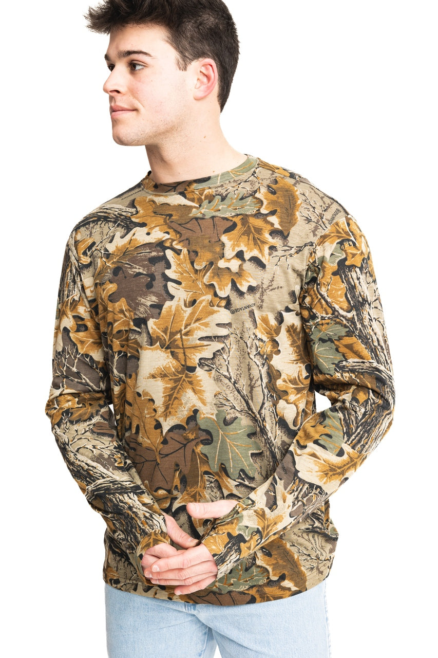 Realtree Bamboo Long Sleeve Camo Crewneck - Realtree Advantage Classic