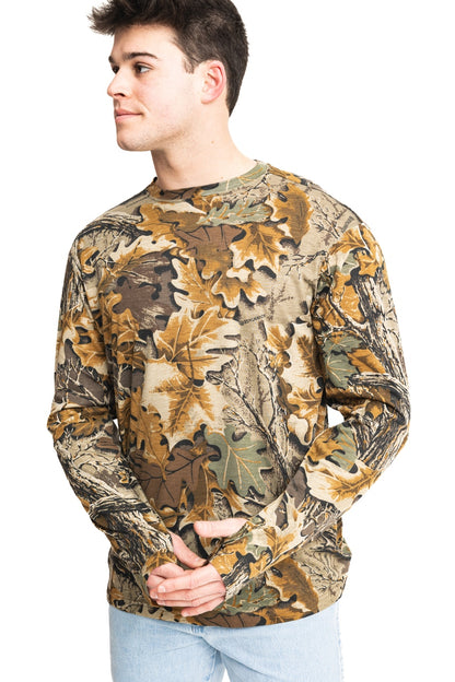 Realtree Bamboo Long Sleeve Camo Crewneck - Realtree Advantage Classic