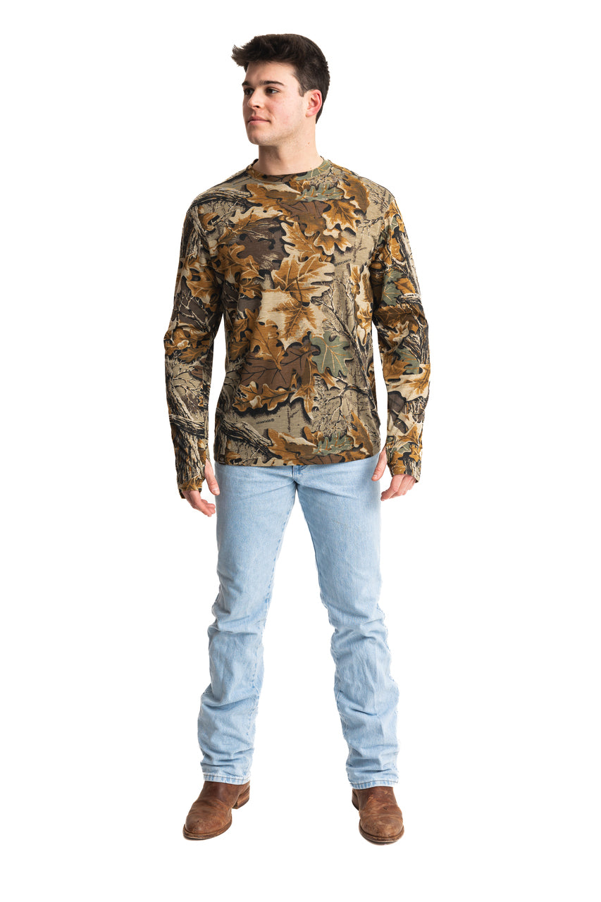 Realtree Bamboo Long Sleeve Camo Crewneck - Realtree Advantage Classic