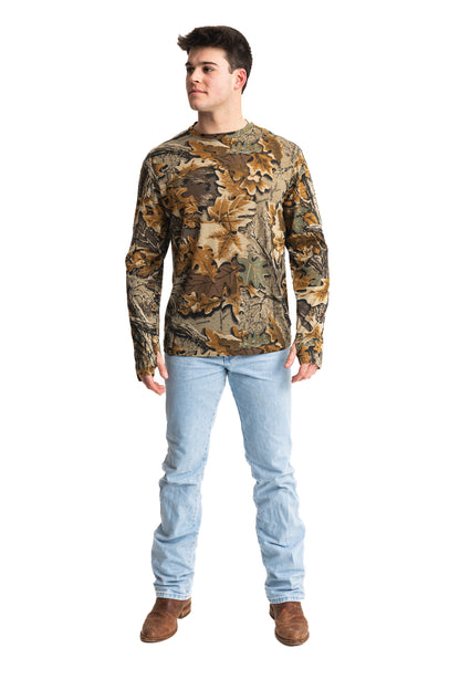 Realtree Bamboo Long Sleeve Camo Crewneck - Realtree Advantage Classic