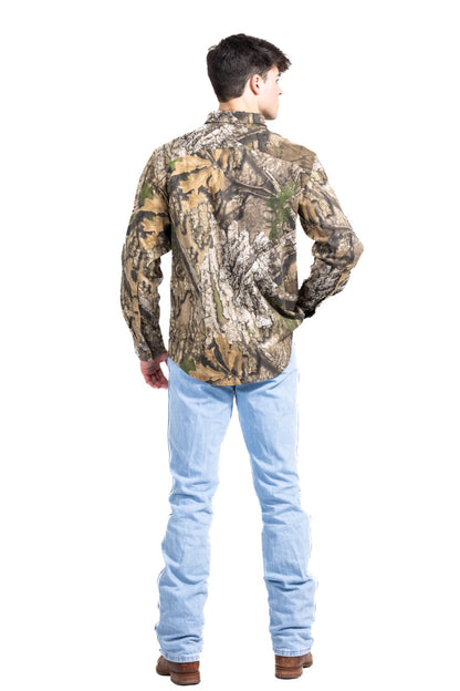 Realtree Button Down Long Sleeve Hunting Camp Shirt - Realtree APX