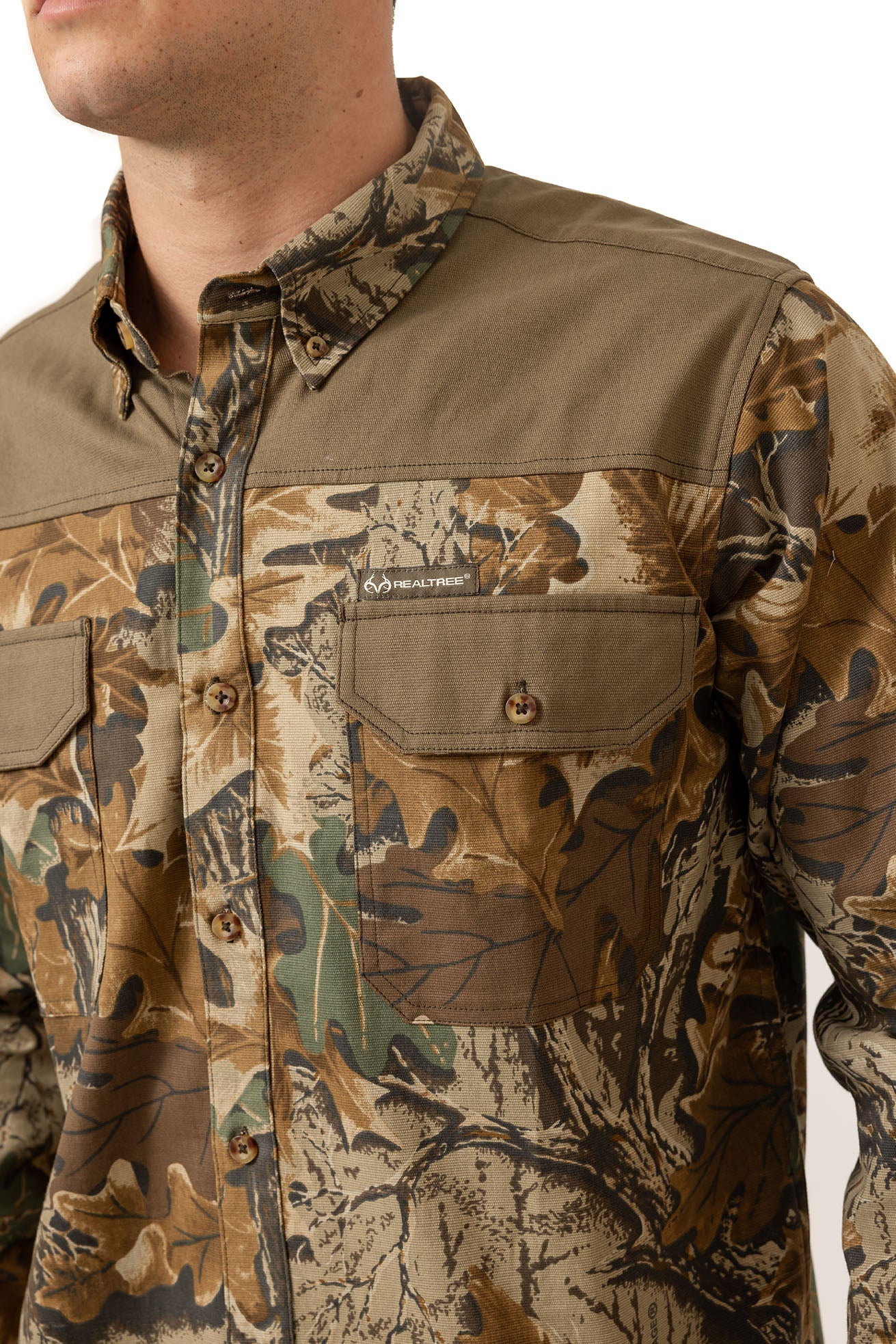 Realtree Milk River Button Down Camo Shirt - Realtree Advantage Classic