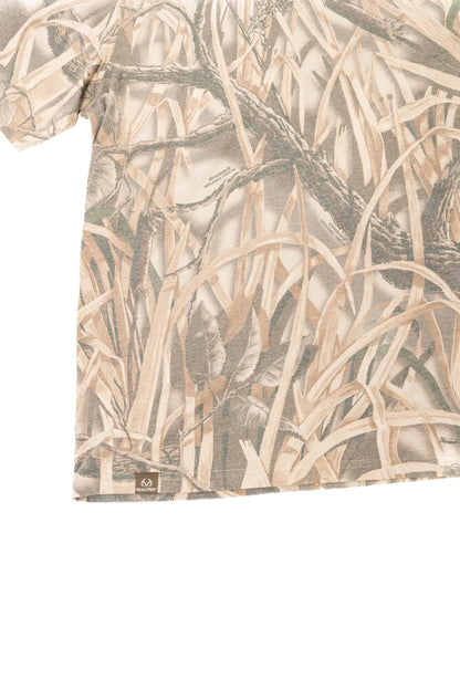 Realtree Tri Blend Short Sleeve Faded Camo Shirt - Realtree Wetlands