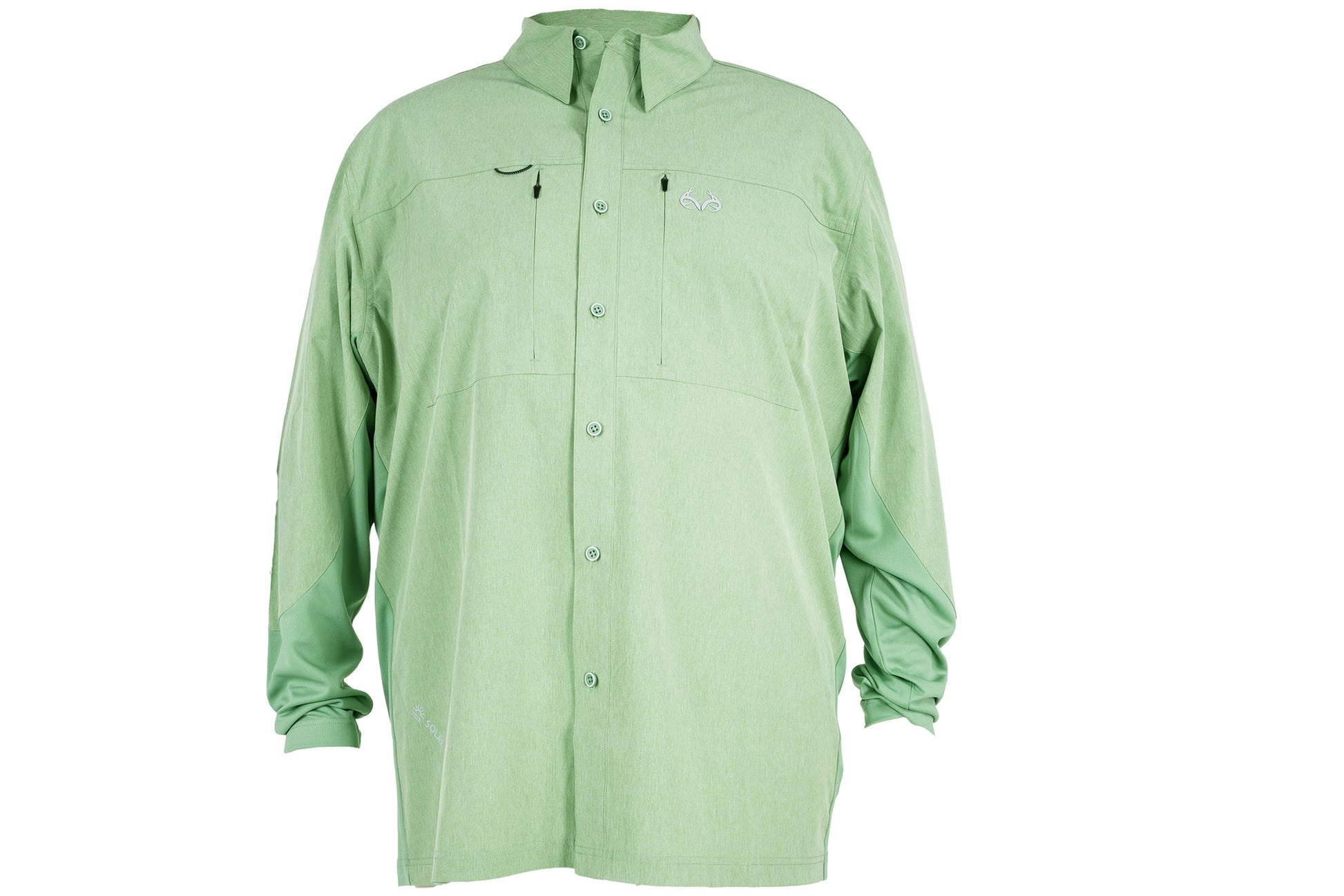 Realtree Green Button Down Long Sleeve Guide Shirt - Realtree