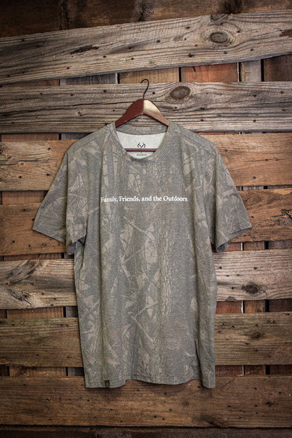 Realtree 40th Anniversary Family Friends and the Outdoors Faded Camo Shirt - Realtree Hardwoods